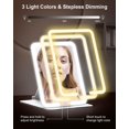 thumbnail image 4 of Espejo de maquillaje Gospire Travel con luces de aumento de 10 veces, color blanco, 4 of 7