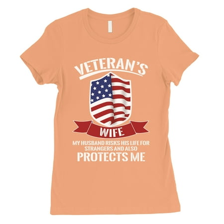 Veterans Wife Shirt Womens 4th of July Outfits Gift For Army Wife