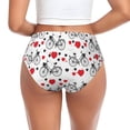 thumbnail image 3 of Womens Underwear - Bike Pattern hearts No Show Seamless Underwear for Women, Stretch Women's Panties, Hipster Soft Comfort Ladies Panties Bikini Underwear Briefs, 3 of 6