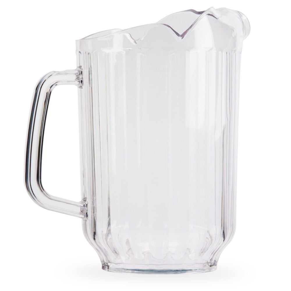 Plastic Beer or Water Pitcher with 3 Pour Spouts 60 oz