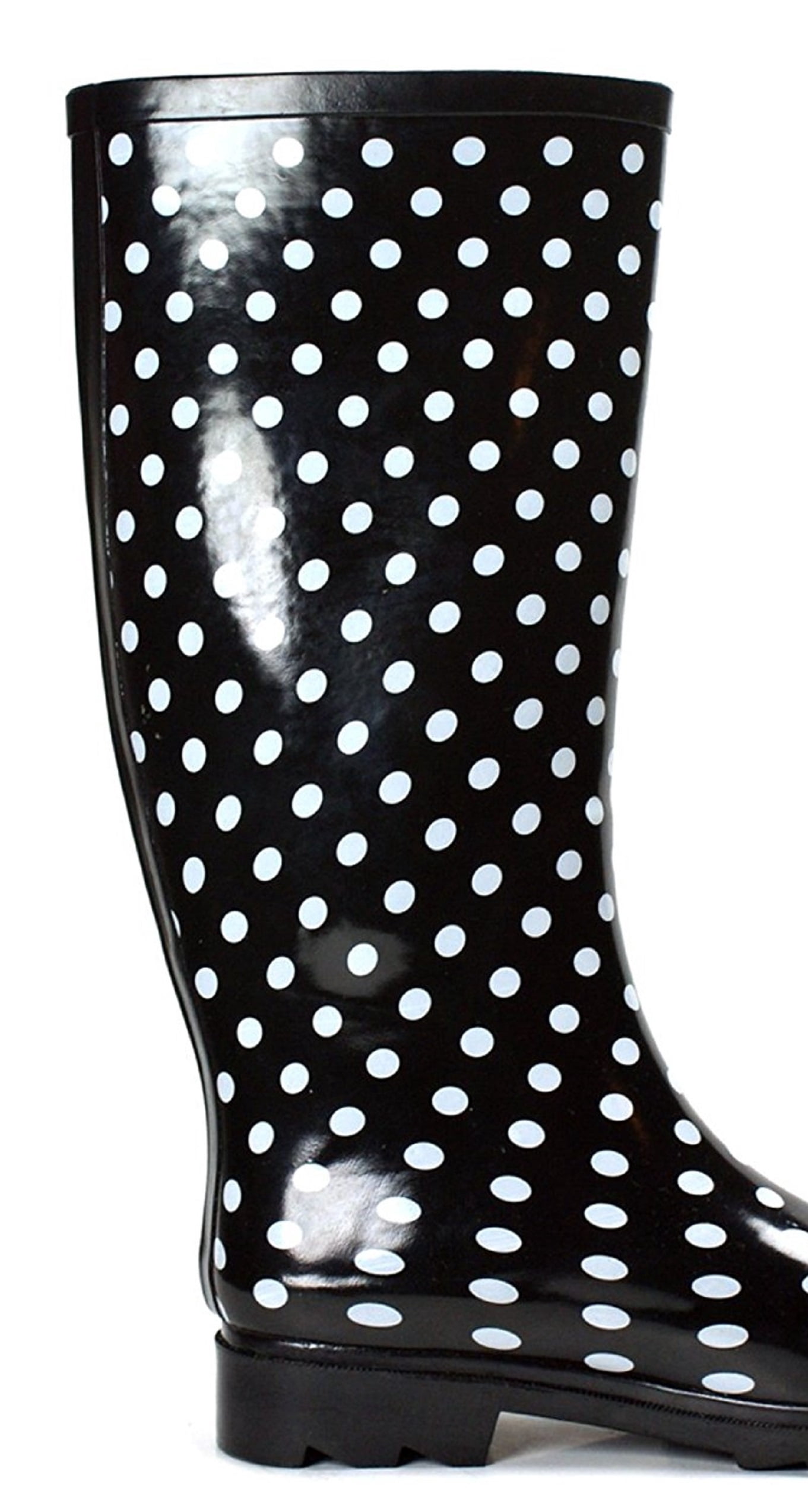 Polka Dots Mid Calf Wellies 