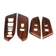thumbnail image 2 of 4Pcs Interior Inner Window Switch Panel Cover Tirm For CRV 2017 Peach Wood Grain Window Switch Tirm, 2 of 8
