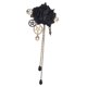 thumbnail image 3 of Broche de horquilla mecánica Steampunk con borlas, broche de joyería con estilo Negro, 3 of 9
