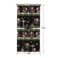 thumbnail image 5 of Black Christmas Santa Pattern Shower Curtain 36"x72" ,Bathroom Decorative Shower Curtains Set with 12 Hooks,Modern Waterproof Washable Shower Curtain, 5 of 6