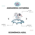 thumbnail image 5 of Andadera Para Bebé Babytek Llanta Gel Cataria Azul, 5 of 5