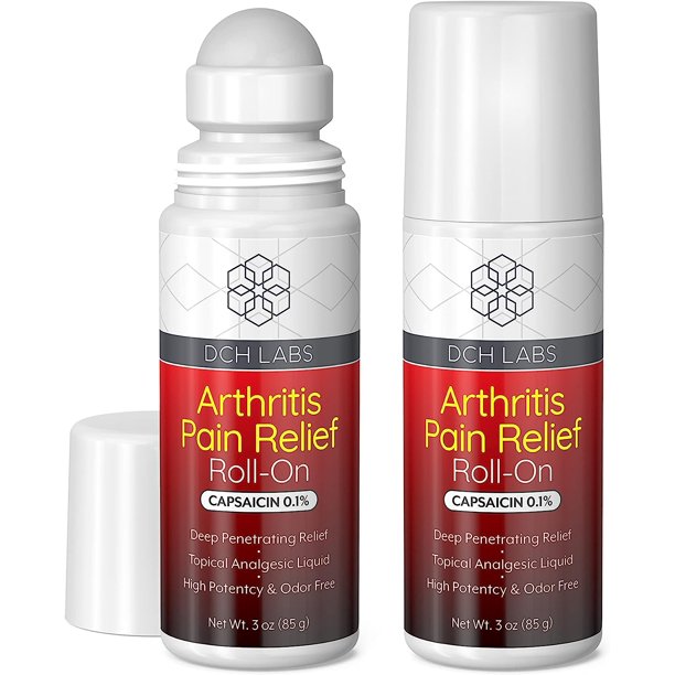 DCH Labs Warming Arthritis Pain Relief RollOn, Deep Capsaicin Blocks Your Muscle