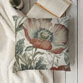 thumbnail image 3 of Shiartex Vintage Flowers Pillow Cover Rustic Decorative Square Throw Pillow Cover 18x18 Inch for Sofa Couch Decoration, 3 of 5