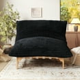 thumbnail image 3 of Sdorens Modern Accent Chair,Comfy Reading Chair,Lounge Chair for Living Room,Bedroom and Reading Room,Large Bean Bag Chair with Solid Wood Frame,Black, 3 of 10