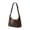 Coffee, variant on Women's Retro Handbags Synthetic Leather Tote Bag Casual Medium Capacity Shoulder Bag Vintage Simple Crossbody Bag with Adjustable Shoulder Strap Coffee 32x22cm