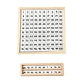 thumbnail image 1 of Tablero de números Montessori del 1 al 100, juego de mesa educativo 100, tablero de conteo de números de madera para niños de 3, 4 y 5 años, 1 of 9