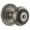 Antique Pewter, variant on Grandeur 809797 Circulaire Solid Brass Rose Passage Door Knob Set - Brass