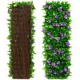 thumbnail image 1 of Artificial Ivy Fence Screening, Garden Privacy Hedge Screen, Expandable Faux Green Leaf Trellis, 30cmx180 - Expanded, 1 of 7