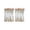 B, variant on 2D Printed Kitchen Curtains, 24" Short Washable Window Valances, Decorative Half Curtain Panels for Sink, Bathroom & Cafe Styling, Light Filtering Privacy Drapes, A