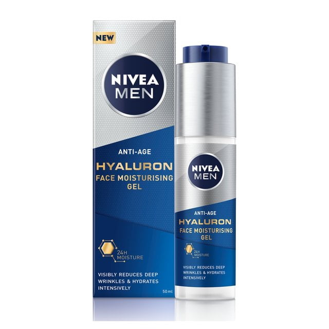 NIVEA MEN Anti-Age Hyaluron Day Cream Gel 50ml - European Version NOT North American Variety - Imported United Kingdom Sentogo - SOLD A 2 - Walmart.com