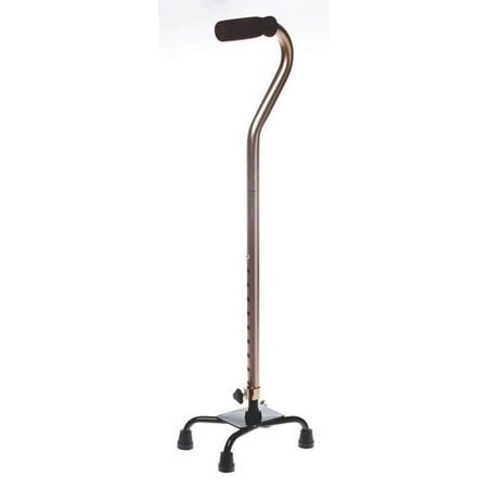 Medline Aluminum Quad Cane Small Base Bronze - MDS86222BRZ