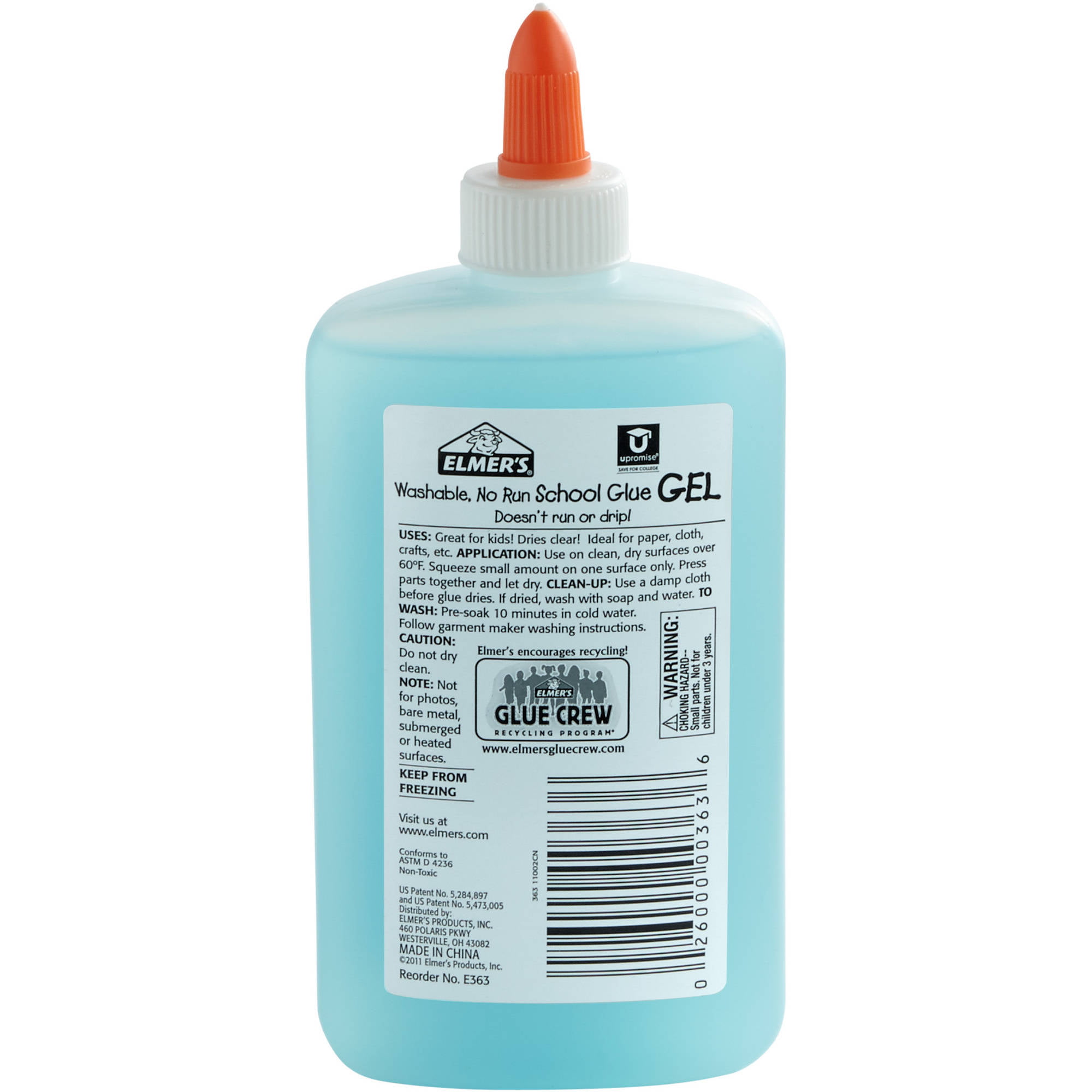 Elmers Washable School Glue, 7.62 oz, Liquid