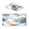 thumbnail image 2 of 3 Piece Bath Towels Set Bath Towel, Hand Towel and Face Towel for Bathroom, Gym, Hotel Watercolor Ink Splashes Pattern, 2 of 8