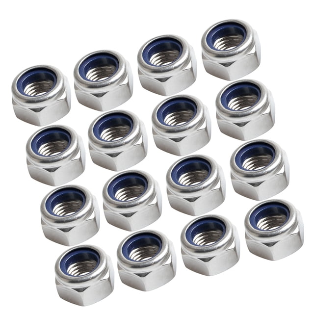 UPGRATOR Lot de 200 Écrous de Verrouillage à Réduction de Couple en Acier Inoxydable 304 pour Usage Extérieur et Environnements Humides