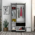 thumbnail image 4 of Black and White Three Door Armoire, 4 of 10