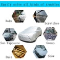 thumbnail image 2 of Housse de Voiture Universelle Housse Imperméable pour Véhicule Housse de Protection Auto Housse Imperméable Résistante au Soleil Neige Poussière Pluie, 2 of 5