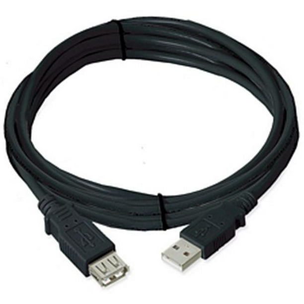 Ziotek 131 1035 Ziotek USB 2.0 Câble un Mâle à une Femelle- Noir- 10ft