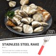 thumbnail image 5 of Mobestech Outdoor Claw Style Hand Rake Durable Stainless Steel Small Rake for Shell Collecting, 5 of 9