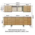 thumbnail image 3 of Cocina Integral 233cm Emilly Wind Madesa 02, 3 of 5