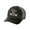 Bichon Frisé, variant on Women's Embroidered Dog Mom Distressed Baseball Cap, Black/Grey-Pug