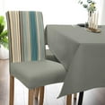 thumbnail image 3 of Dining Chair Slipcover, Boho Stripes Bohemian Vintage Farmhouse Decor Teal Brown Beige Stretch Kitchen Covers Removable Parsons Protector for Room Banquet Party, Set of 4, 3 of 6