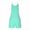Mint Green, variant on SELONE One Piece Jumpsuits for Women Sleeveless Spaghetti Strap Rompers Shorts Overalls Solid Outfits Green M
