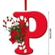 thumbnail image 2 of DGLQMYX Adornos navideños con inicial de Navidad y varita mágica, personalizados, de 26 letras, para colgar en el árbol de Navidad., 2 of 6