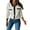 White, variant on Long Sleeve Open Front Womens Button Up Cable Knit Cardigan Fall Trendy Sweater Jacket with Pockets