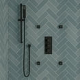 thumbnail image 3 of ALFI Brand Black Matte 3-Way Water Diverter Trim Thermostatic Valve Shower Mixer Square Knobs, 3 of 12