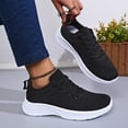 thumbnail image 4 of Rokment Orthopedic Walking Running Shoes for Women Breathable Mesh Arch Support Ortho Fitness Workout Jogging Trainning Driving Tennis Sneakers Black Size 8, 4 of 8