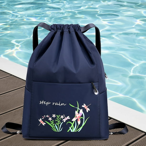 Mochila con cordon para mujer con bolsillo con cremallera bolsa de natacion mochila plegable para yoga Bodega Aurrera en linea