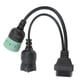 thumbnail image 5 of OBD2 Y Splitter Scanner Cable, OBDII 6Pin 9Pin Cable Long Service Life Efficient Durable For Truck, 5 of 8