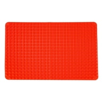 Uxcell Silicone Dish Drying Mat, 15.4" x 10.8" Extra Large Silicone Trivet for Dishes Hot Pots and Pans Heat Resistant Non-slip Dish Drying Pad for Kitchen Counter, Red