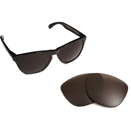 Replacement Lenses Compatible with OAKLEY Frogskins Polarized Black Iridium