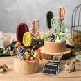 thumbnail image 5 of Qucyy UrbanMingle 12 Pack Chalkboard Tags Hanging Mini Chalkboard Signs Wooden Hanging Chalkboard Labels String Twine Chalk Hanging Signs for Baskets, Weddings, Kids Crafts or Storage Sign Brown,, 5 of 5