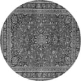 thumbnail image 1 of Ahgly Company Indoor Round Medallion Gray Traditional Area Rugs, 4' Round, 1 of 1