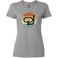 thumbnail image 3 of Inktastic Scuba Diver Retro Sunset Diving Women's T-Shirt, 3 of 5