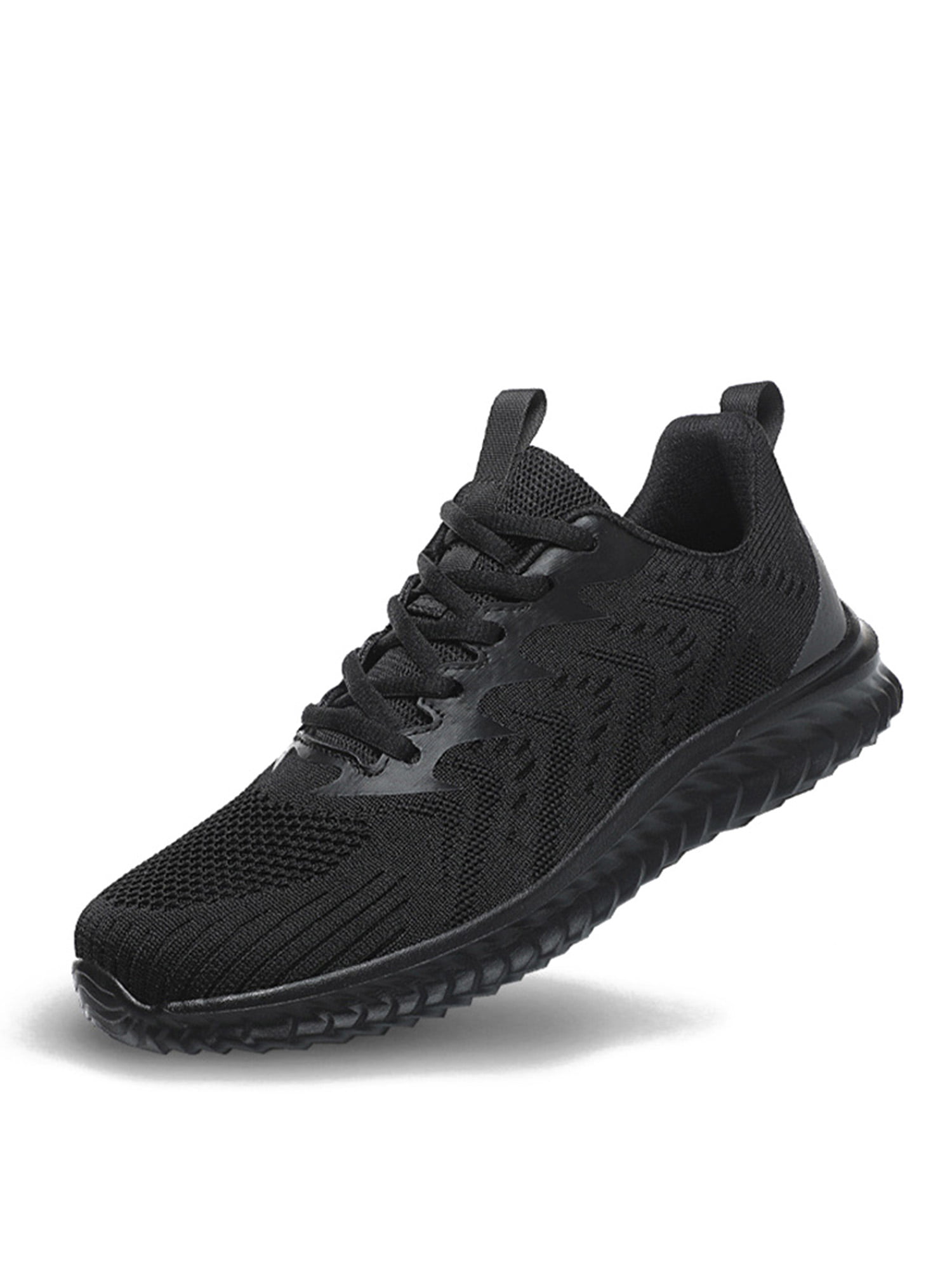 Mens Boys Trainers Black Casual Running Gym Fitness Sports Shoes 