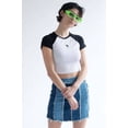 thumbnail image 3 of Ragstock Yin Yang Embroidered Black & White Baseball Tee, 3 of 4