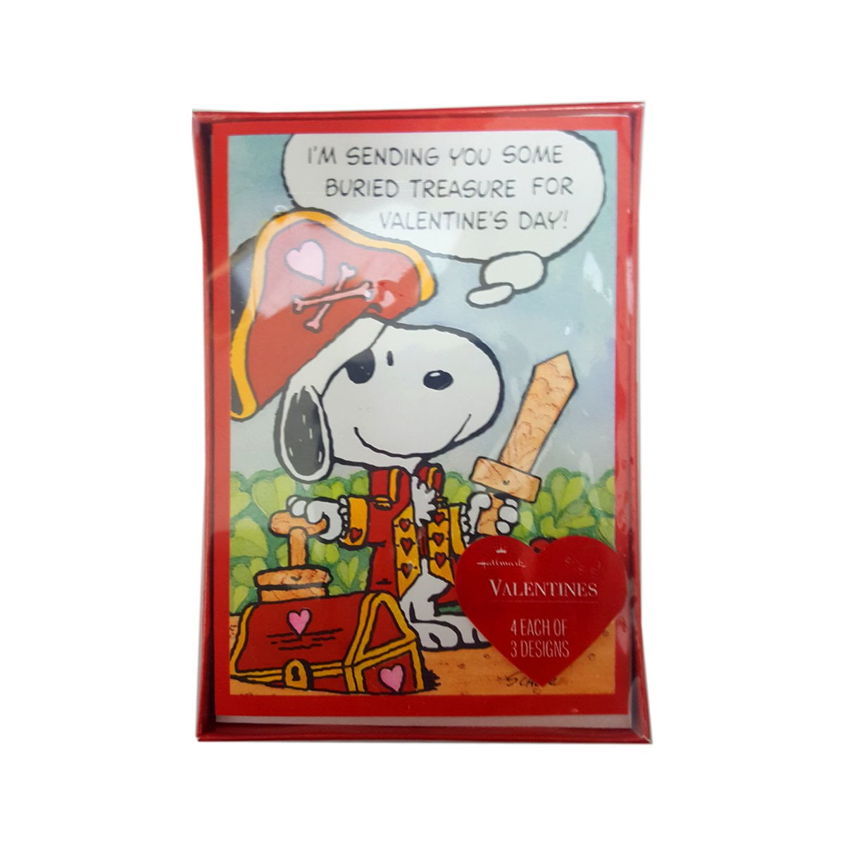 Hallmark Peanuts Snoopy & Woodstock Box of 12 Valentine Cards - Walmart.com