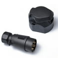 thumbnail image 2 of 7 Pin Plastic European Trailer Socket Plug Tow Bar Electrics Connector 12V, 2 of 7
