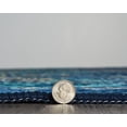thumbnail image 4 of Linon Emerald Duluth Woven Microfiber Polyester 2'2"x3'2" Rug in Navy, 4 of 8