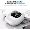 thumbnail image 2 of Vibrating Alarm Clock for Heavy Sleepers, Rechargeable Battery Operated Bed Shaker Under Pillow, Vibration Adjustable, Wireless,Dual Alarms,Backlight Travel Portable Digital Clock, 2 of 7
