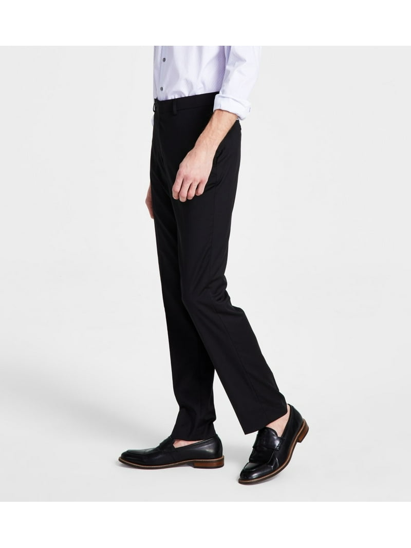 Calvin Klein Men's Slim Fit Dress Pants Black Size 36x30 - Walmart.com