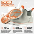 thumbnail image 5 of HISEA Ankle Deck Boots for Women, Waterproof Rubber Fishing Garden Shoes,Gray,US Size 10, 5 of 6