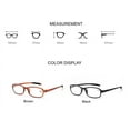 thumbnail image 2 of Mens Womens Rectangle Readers Lightweight Flexible Reading Glasses Presbyopic Glasses, 2 of 3